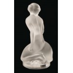 Crystal Figure Leda and the Swan by Lalique/Crystal Statue of Leda and the Swan by René Lalique