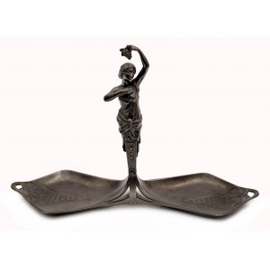 A Figural Tray, Art Nouveau, WMF/Figurální nástolec, secese, WMF