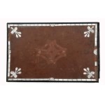 The wooden cover of the carnet de bal, bal book, card case or note book/Dřevěné desky