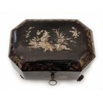 An Export Lacquer Tea Caddy