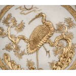 Porcelain Plate with Relief Decoration/Porcelain Plate with Relief Decoration