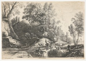 Peter Paul Rubens (1577-1640), Lucas van Uden (1595-1672), Pejzaż z wodopojem, 1629-1640