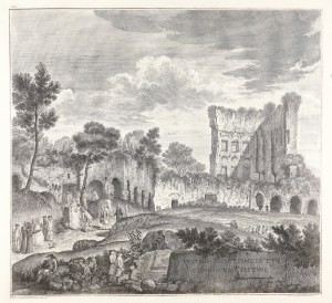 Franciszek Smuglewicz (1745-1807), Widok ruin Term Cesarza Tytusa, 1776