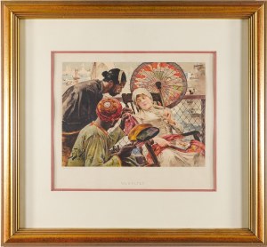 Julian Fałat (1853-1929), Na statku, 1887