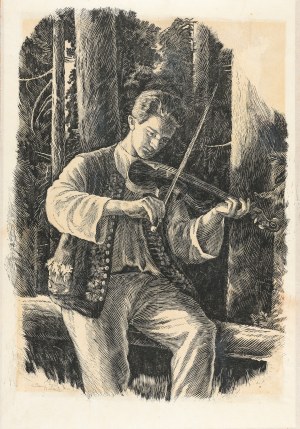 Jan Wałach (1884-1979), Skrzypek, 1939