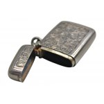 Srebrne etui na zapałki grawerowane, XIX w Birmingham