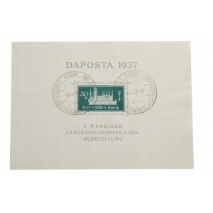 Blok DAPOSTA 1937 - Wolne miasto Gdańsk