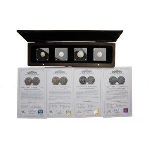 Set III Vasa - Set of 4 silver coins of the king of Poland.