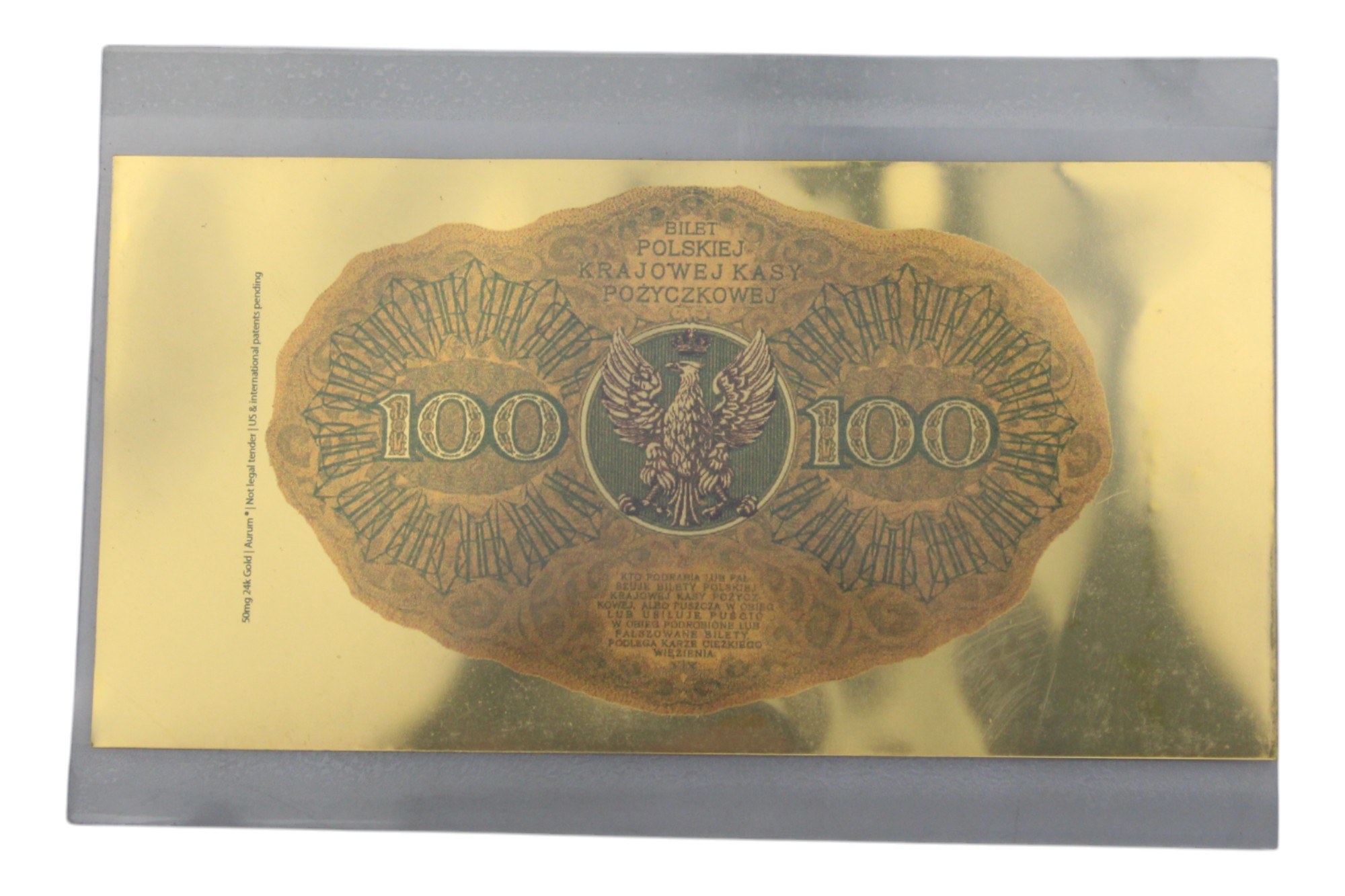 Najpiękniejsze Polskie Banknoty w czystym złocie - skarbnica narodowa