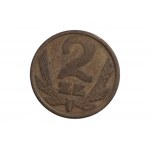 2 zł 1980 KB - końcówka blachy - błąd menniczy