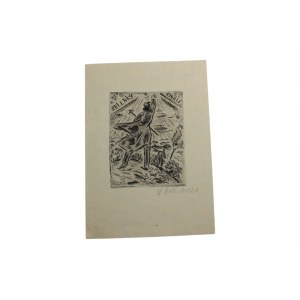 Exlibris - Md. Zelenky , podpisany / 1920 r.