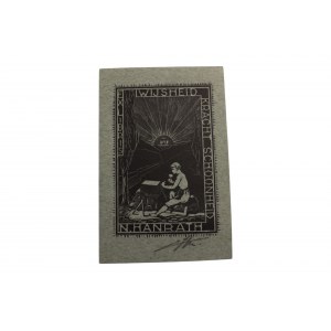 Exlibris - N.Hanrath, podpisany
