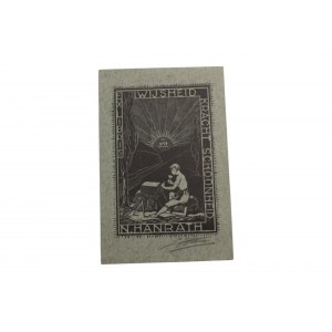 Exlibris - N.Hanrath, podpisany