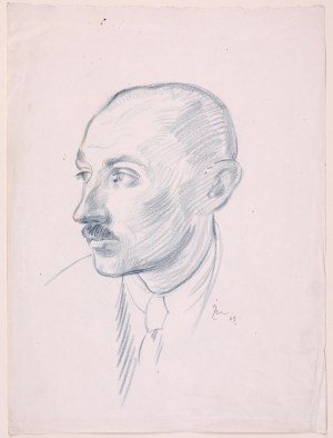 Stanisław Żurawski (1889-1976), Portret mężczyzny, 1923