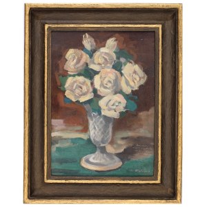 Mieczysław Wątorski (1903-1979), Róże w wazonie