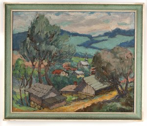 Stanisław Krzyształowski (1903-1990), Pejzaż podgórski, 1970