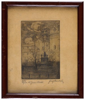 Józef Pieniążek (1888-1953), Kościół Bernardynów i figura bł. Jana z Dukli we Lwowie, lata 30. XX w.