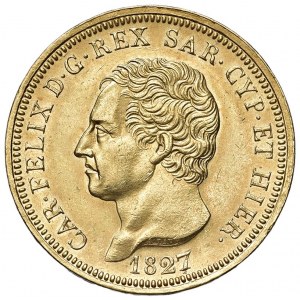 Carlo Felice (1821-1831) 80 Lire 1827 G - Nomisma …