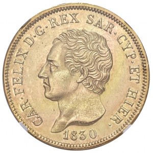 Carlo Felice (1821-1831) 80 Lire 1830 G - Nomisma …