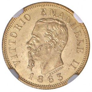 Vittorio Emanuele II (1861-1878) 10 Lire 1863 T - …