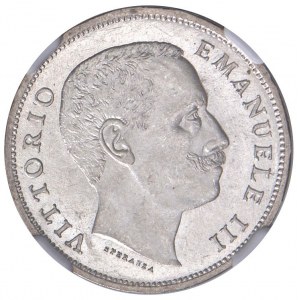 Vittorio Emanuele III (1900-1946) Lira 1907 - Nomi…