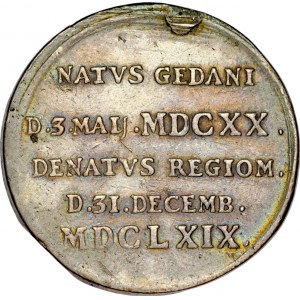 Medal magnacki 1669, wybity z powodu śmierci Bogusława Radziwiłła, RR.