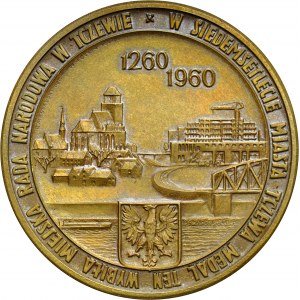 Medal autorstwa Masalskiego i Tołkina z 1960 roku wybity z okazji 700-lecia miasta Tczewa.