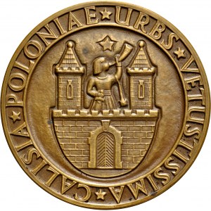  Medal autorstwa Józefa Gosławskiego z 1960 roku wybity z okazji XVIII w. miasta Kalisza.