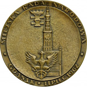 Medal z 1962 roku wybity dla uczczenia tysiąclecia miasta Gdańska.