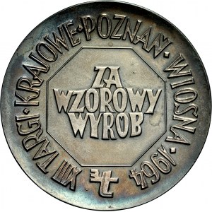 Medal autorstwa W. Gosłowskiej z 1964 roku wybity z okazji XIII targów Krajowych w Poznaniu.