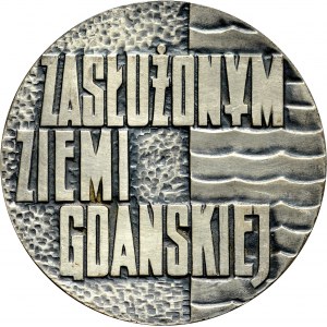 Medal autorstwa Siemianowskiego z 1965 roku wybity dla zasłużonych Ziemi Gdańskiej.