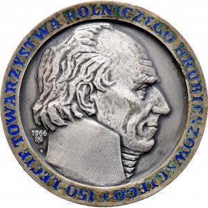 Medal projektu E. Gorola z 1966 poświęcony 150-leciu Towarzystwa Hrubieszowskiego.
