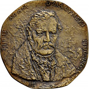 Medal odlewany z 1967 roku poświęcony Tytusowi Adamowi Działyńskiemu.