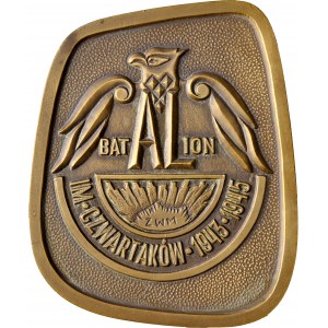 Medal wykonania J. Krawczyka z 1968 roku poświęcony 25-leciu Batalionu Czwartaków.