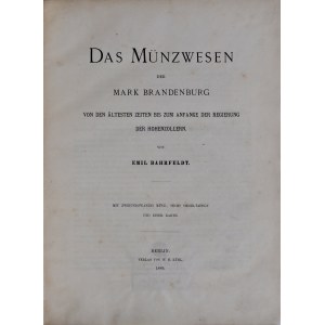 Bahrfeldt E., Das Münzwesen der Mark Brandenburg, Berlin 1889.