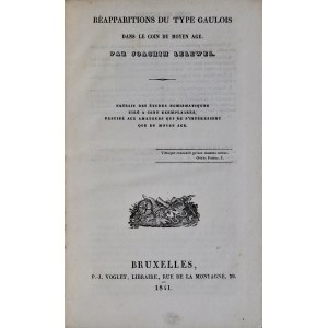 Lellewel J., Réapparitions du type gaulois, Bruxelles 1841.