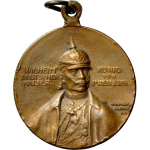 Medalik wybity w 1910 roku na pamiątkę otwarcia Zamku Wilhelma w Poznaniu.
