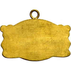 Medalik jednostronny nieznanego autora z 1909 wybity z okazji Wystawy Częstochowskiej.