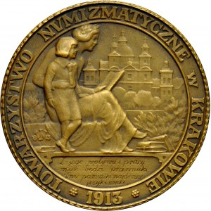 Medal autorstwa Jana Wysockiego z 1913 roku, wybity z okazji 100. rocznicy śmierci Tadeusza Czackiego.