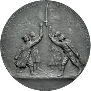 Medal sygnowany Kazimierz Chodziński z 1917 roku, wybity w stulecie śmierci Tadeusza Kościuszki.