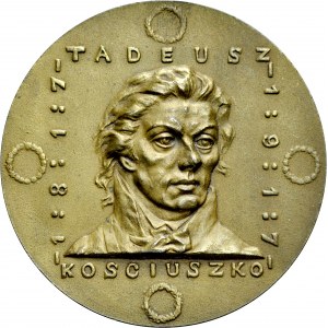 Medal autorstwa Konstantego Laszczki z 1917 roku poświęcony Tadeuszowi Kościuszce.