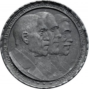 Medal autorstwa Jana Raszki z 1917 roku poświecony Intromisji Rady Regencyjnej w Warszawie.