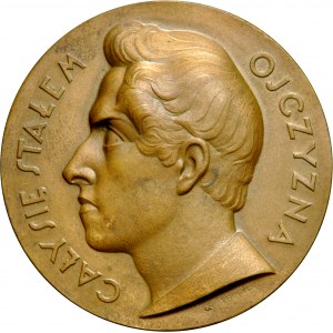  Medal autorstwa Breyera, wybity w 1927 roku z powodu powrotu prochów wieszcza, Juliusza Słowackiego.