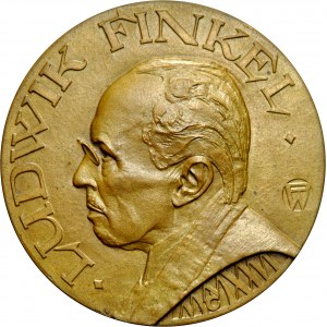  Medal autorstwa W. Przedwojewskiego wybity w 1927 r. poświęcony Ludwikowi Finkelowi.