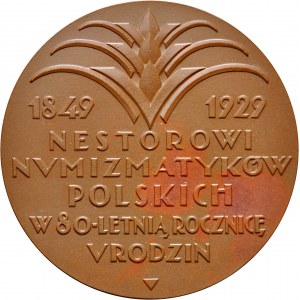 Medal 1929 poświęcony Gustawowi Soubise-Bisierowi.