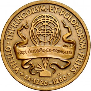 Medal autorstwa Stefana Rufina Koźbielewskiego z 1935 roku wybity na pamiątkę VI Zjazd Okulistów Polskich w Wilnie.