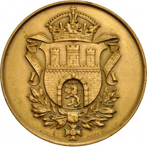 Medal autorstwa Rudolfa Mękickiego z 1934 r. poświęcony pilotowi Jerzemu Bajanowi.