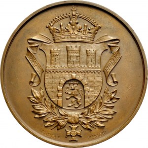 Medal autorstwa Rudolfa Mękickiego z 1936 roku poświęcony prezydentowi RP, Ignacemu Mościckiemu.