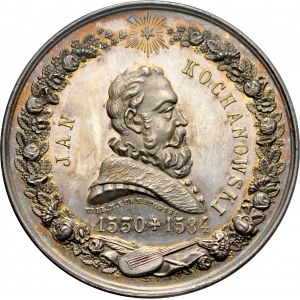 Medal wybity nakładem M Kurnatowskiego w 1884 z okazji II Zjazdu Historyczno-Literackiego w Krakowie.