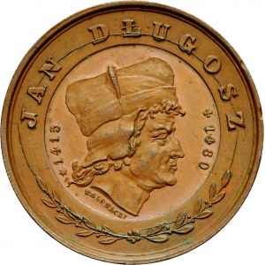 Medal autorstwa W. Głowackiego z 1880 r. wybity z okazji 400-lecia śmierci Jana Gługosza w Krakowie.